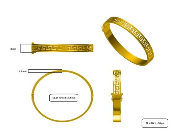 18KT & 22KT Gold Bangles - Image 7