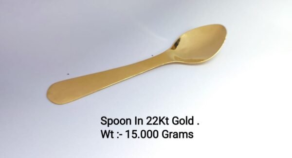 22KT & 18KT Gold Spoon - Image 5