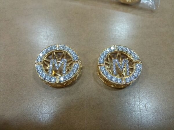 18 KT Gold Clip On Buttons - Image 9