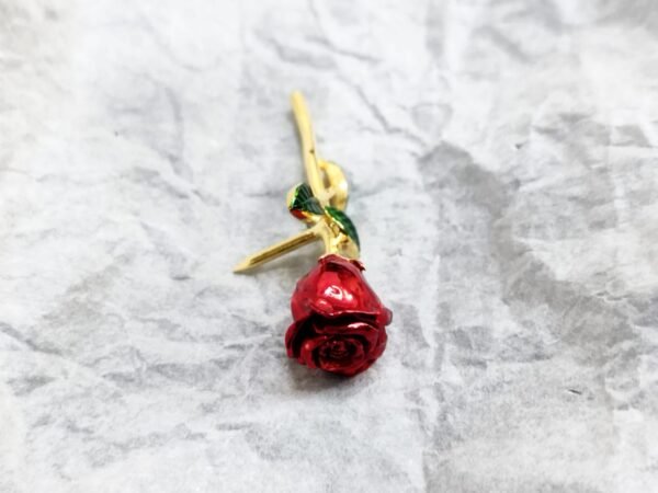 18KT Gold Brooch Lapel Pin - Image 4